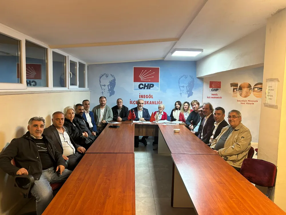 CHP İnegöl İlçe Başkanlığı’nda Görev Dağılımı Gerçekleştirildi