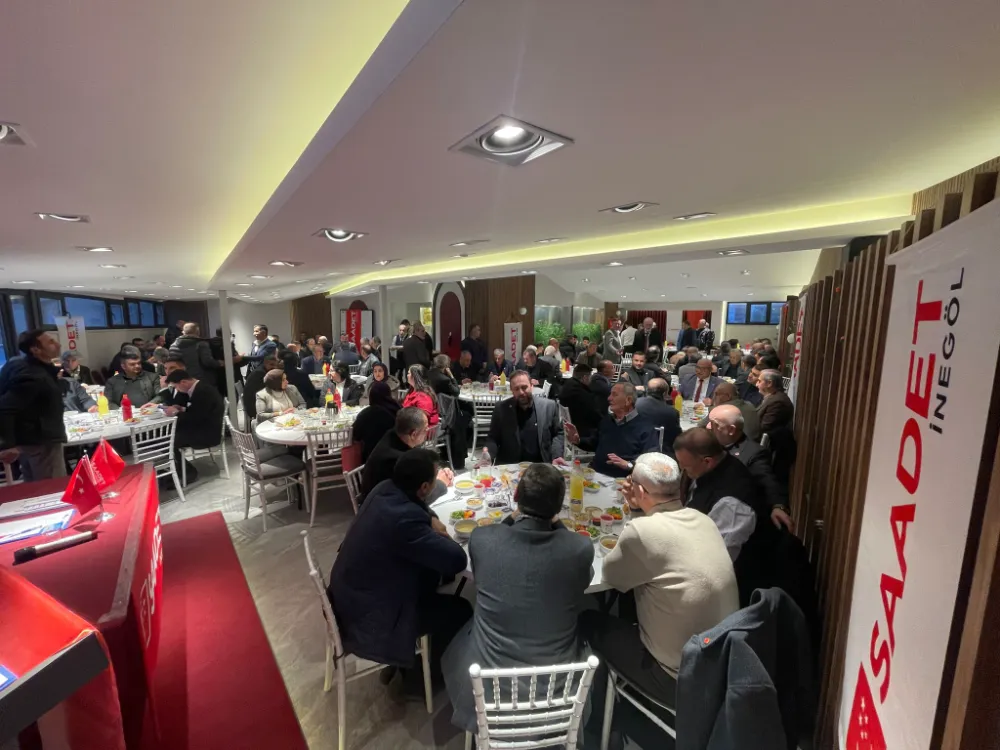 Saadet Partisi İnegöl’de Muhtarlarla İftar Sofrasında Buluştu