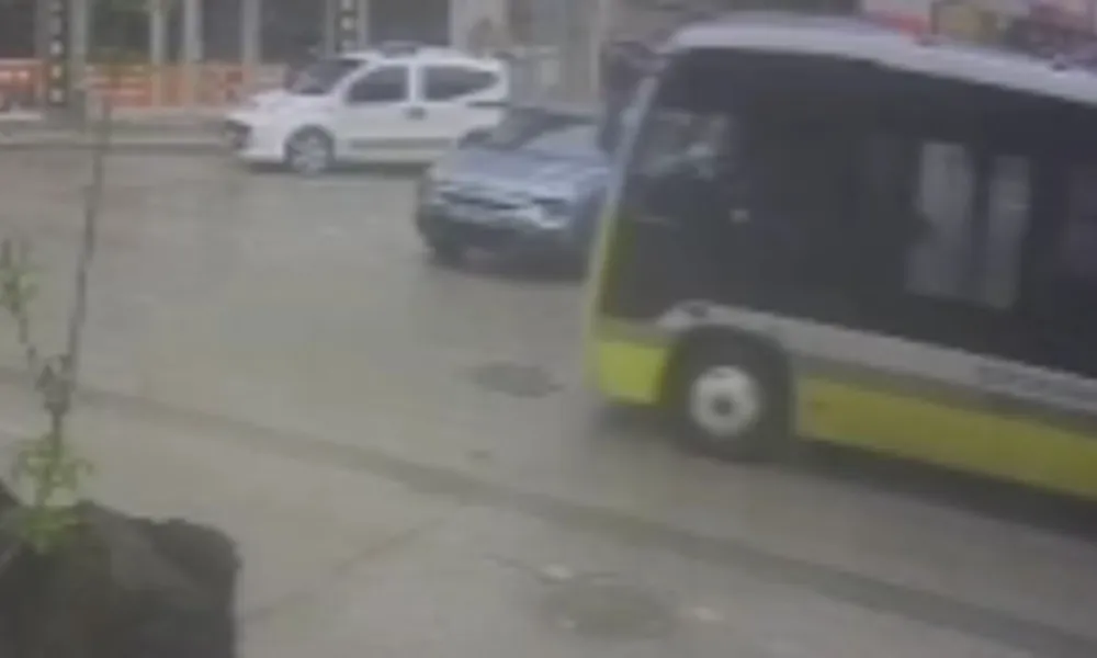 İnegöl'de yürekleri ağza getiren kaza