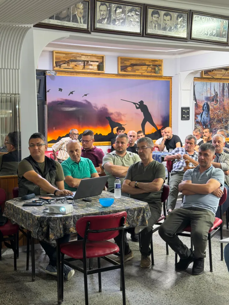 İnegöl'de Avcılara Orman Yangınları Eğitimi Verildi